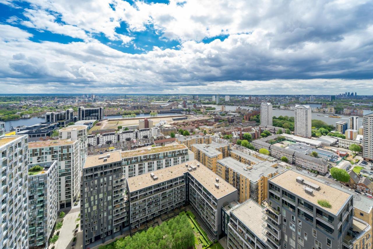 לונדון Luxurious Spacious 2Bed Suites Skyline River Views By Canary Wharf מראה חיצוני תמונה