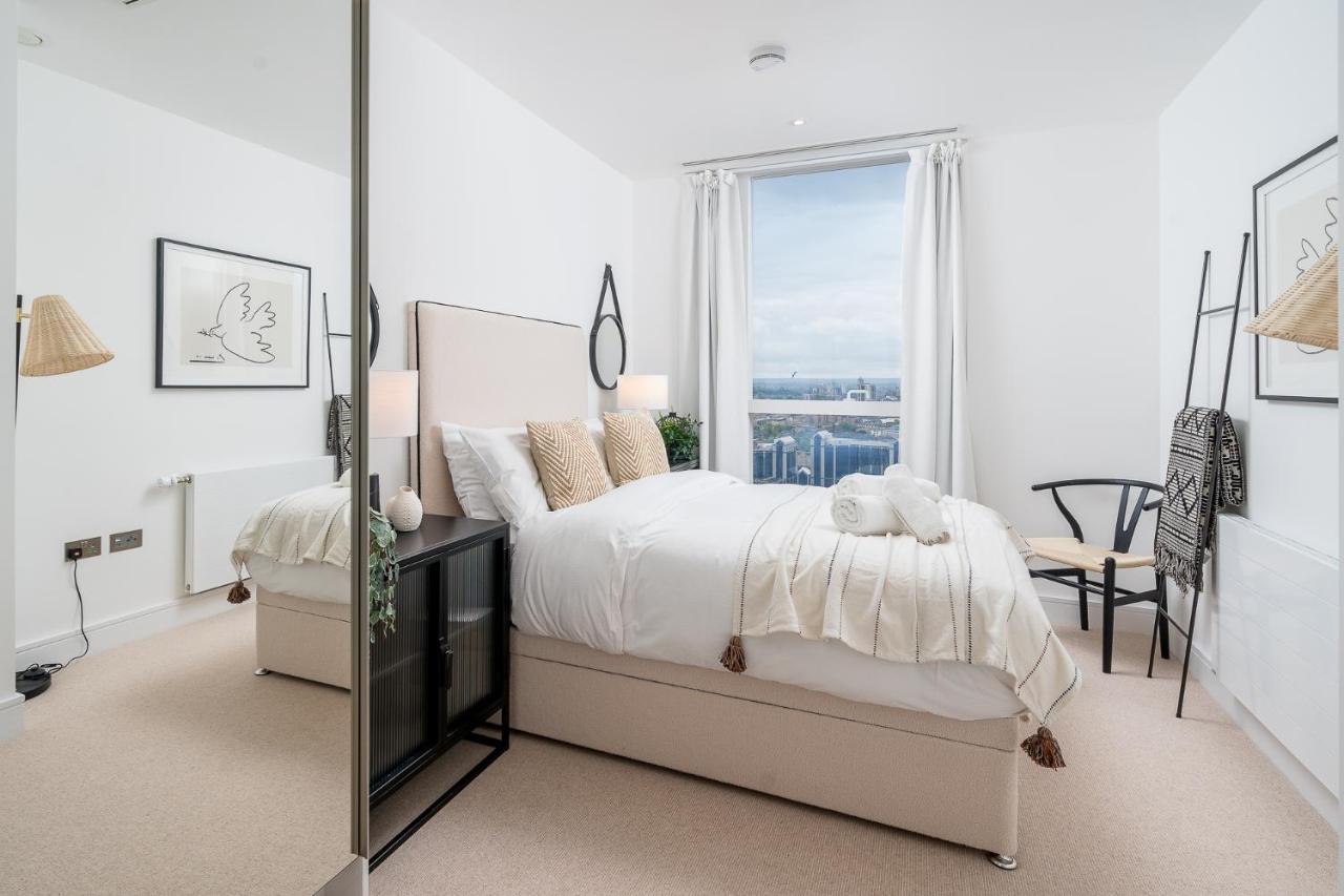 לונדון Luxurious Spacious 2Bed Suites Skyline River Views By Canary Wharf מראה חיצוני תמונה