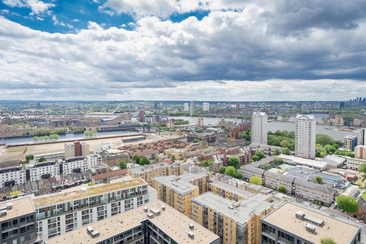 לונדון Luxurious Spacious 2Bed Suites Skyline River Views By Canary Wharf מראה חיצוני תמונה